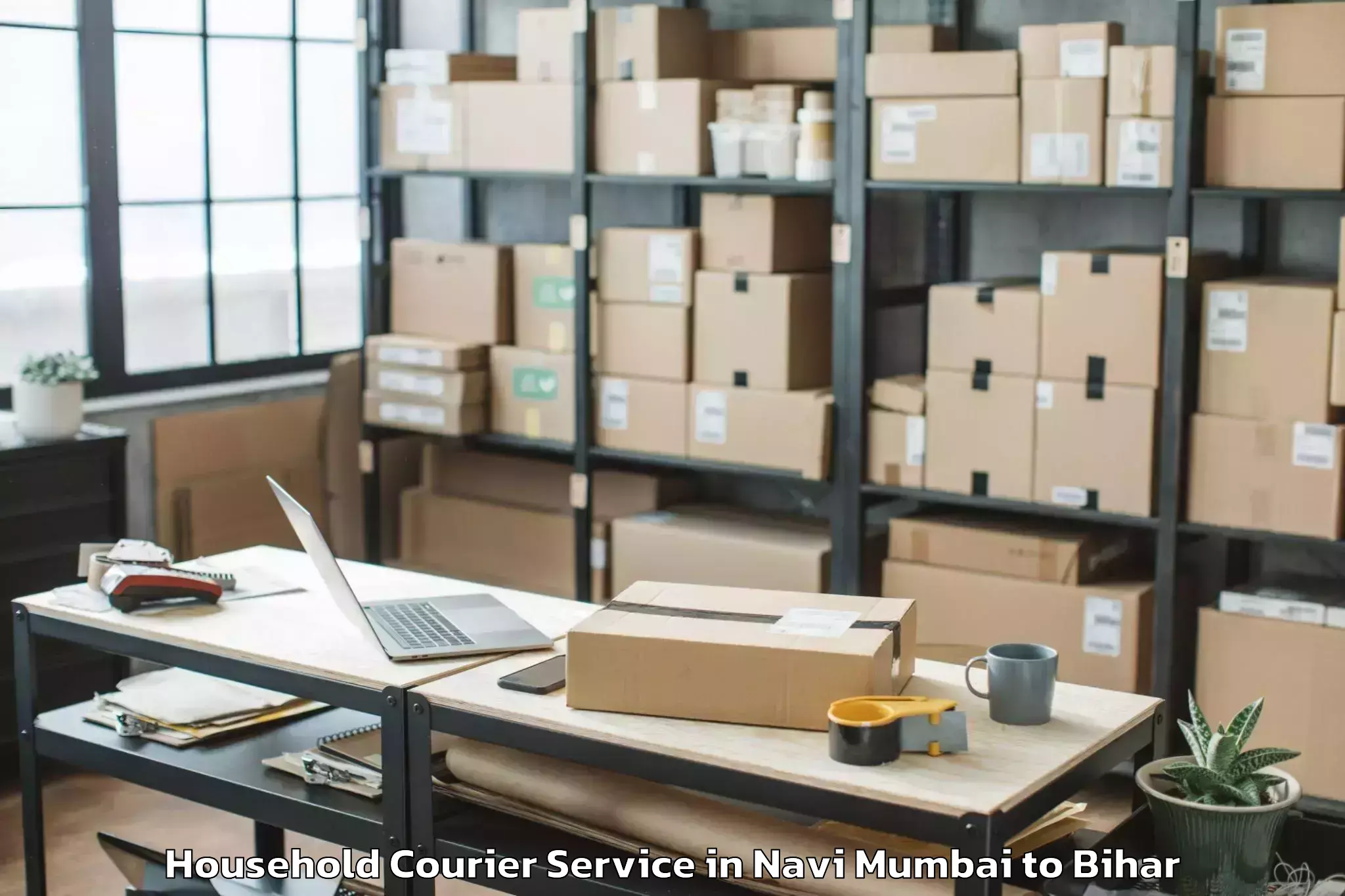 Navi Mumbai to Piprarhi Household Courier Booking